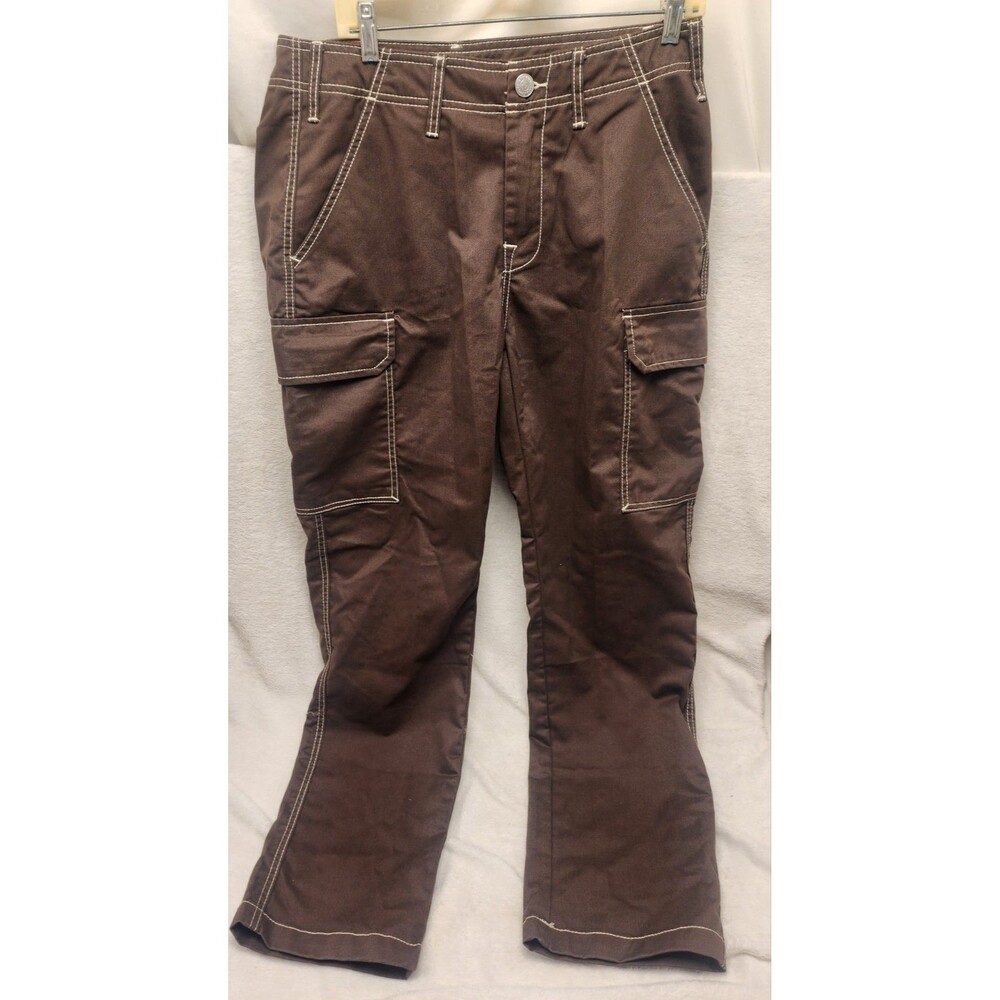 True Religion Brown Cargo Pants Horshoe Pocket Logo Men 30